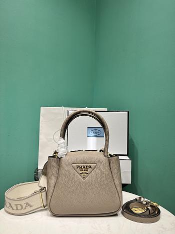 	 Prada Leather mini handbag Taupe - 18*19.5*9cm