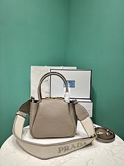 	 Prada Leather mini handbag Taupe - 18*19.5*9cm - 4