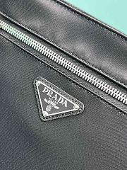Prada Saffiano and nylon messenger bag - Black 28/26/7 cm - 5