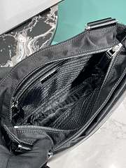 Prada Saffiano and nylon messenger bag - Black 28/26/7 cm - 4