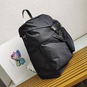 Prada Black Re-nylon And Leather Backpack - 38x45x18cm  - 4