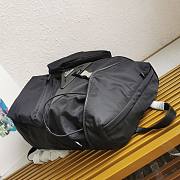 Prada Black Re-nylon And Leather Backpack - 38x45x18cm  - 3
