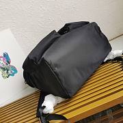 Prada Black Re-nylon And Leather Backpack - 38x45x18cm  - 2