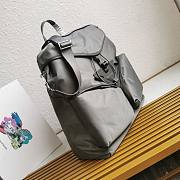 	 Prada Grey Re-nylon And Leather Backpack - 38x45x18cm - 6
