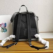 	 Prada Grey Re-nylon And Leather Backpack - 38x45x18cm - 5