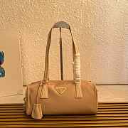 Prada Medium leather top-handle bag with padlock - 29x12.5x10cm - 1