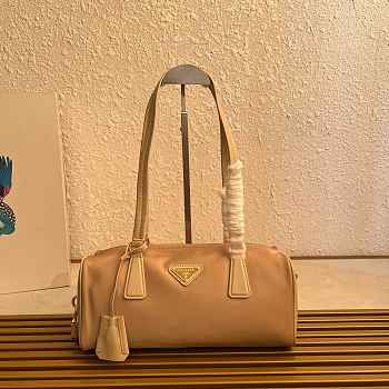 Prada Medium leather top-handle bag with padlock - 29x12.5x10cm