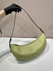 	 Prada Demi-lune Large Leather Green Shoulder Bag - 42x19.5x8.5cm - 5