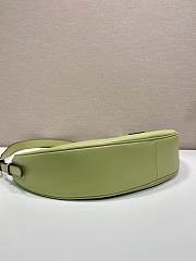 	 Prada Demi-lune Large Leather Green Shoulder Bag - 42x19.5x8.5cm - 3
