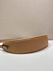 	 Prada Demi-lune Large Leather Brown Shoulder Bag - 42x19.5x8.5cm - 5