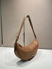 	 Prada Demi-lune Large Leather Brown Shoulder Bag - 42x19.5x8.5cm - 3