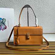 Prada Amber Prada Soft Sound Medium Leather Shoulder Bag - 28x16x10cm - 4