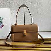 Prada Amber Prada Soft Sound Medium Leather Shoulder Bag - 28x16x10cm - 3