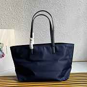 	 Prada Re-Edition 1978 medium Re-Nylon and Saffiano leather blue tote bag - 35x26x15cm - 5