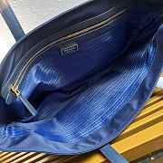 	 Prada Re-Edition 1978 medium Re-Nylon and Saffiano leather blue tote bag - 35x26x15cm - 4