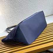 	 Prada Re-Edition 1978 medium Re-Nylon and Saffiano leather blue tote bag - 35x26x15cm - 3