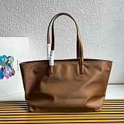 	 Prada Re-Edition 1978 medium Re-Nylon and Saffiano leather brown tote bag - 35x26x15cm - 2