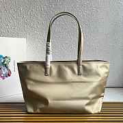	 Prada Re-Edition 1978 medium Re-Nylon and Saffiano leather beige tote bag - 35x26x15cm - 6