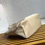 	 Prada Re-Edition 1978 medium Re-Nylon and Saffiano leather beige tote bag - 35x26x15cm - 4