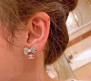 Chanel Silver Color Earrings - 6