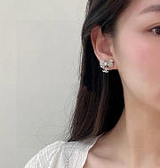 Chanel Silver Color Earrings - 3