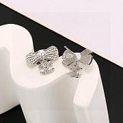 Chanel Silver Color Earrings - 2