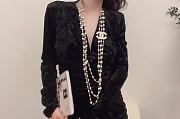 	 Chanel Pearl and CC Logo Necklace 02 - 1