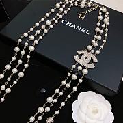 	 Chanel Pearl and CC Logo Necklace 02 - 6