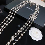	 Chanel Pearl and CC Logo Necklace 02 - 5
