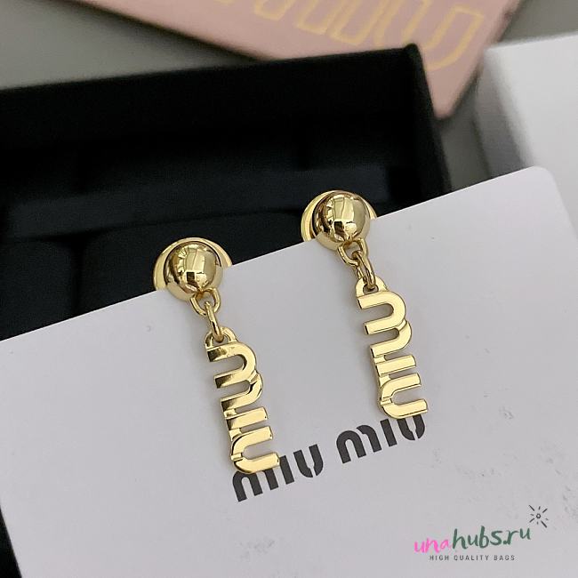 Miu Miu Gold Earrings - 1