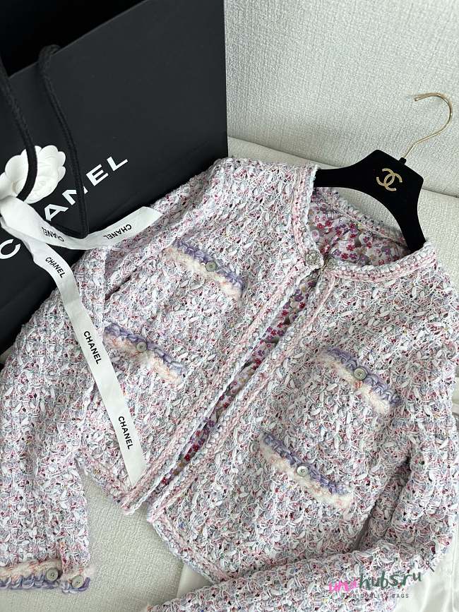 Chanel Pink Tweed Jacket 02 - 1