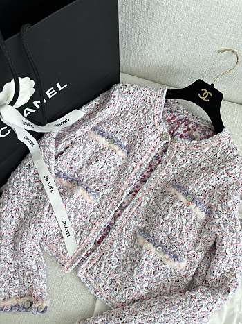 Chanel Pink Tweed Jacket 02