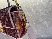 Fendi Baguette Leather Bag with gradient pink sequins - 27x15x6cm - 5