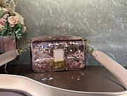 Fendi Baguette Leather Bag with gradient pink sequins - 27x15x6cm - 3