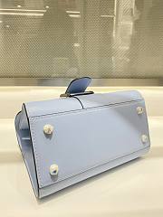 	 Delvaux Brillant leather mini blue bag 20*11*16cm - 6