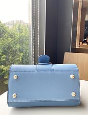 Delvaux Brillant leather mini blue color bag 20*11*16cm - 6