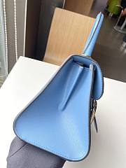 Delvaux Brillant leather mini blue color bag 20*11*16cm - 4