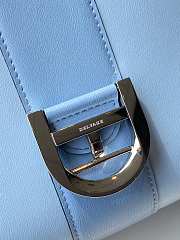 Delvaux Brillant leather blue bag 28/14/22cm - 5