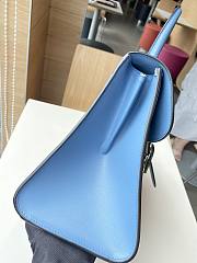 Delvaux Brillant leather blue bag 28/14/22cm - 2