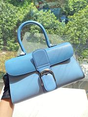Delvaux Brillant East West leather Blue bag 28/12/15cm - 5