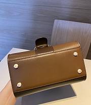 Delvaux Brillant leather mini brown color bag 20*11*16cm - 6