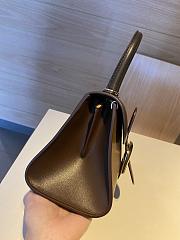 Delvaux Brillant leather mini brown color bag 20*11*16cm - 2