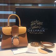 Delvaux Brillant leather mini light brown bag 20*11*16cm - 1