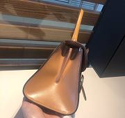 Delvaux Brillant leather mini light brown bag 20*11*16cm - 4