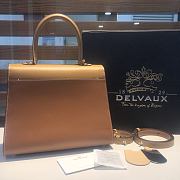 	 Delvaux Brillant leather light brown bag 28/14/22cm - 5