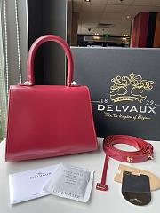 Delvaux Brillant leather mini red color bag 20*11*16cm - 5