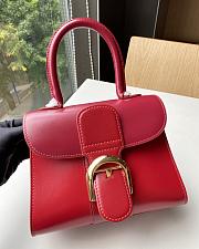 Delvaux Brillant leather mini red color bag 20*11*16cm - 4