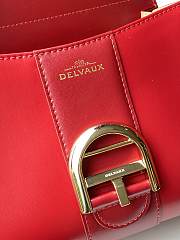 Delvaux Brillant leather mini red color bag 20*11*16cm - 2