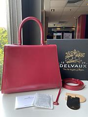 Delvaux Brillant leather red bag 28/14/22cm - 6