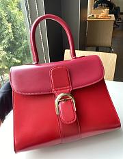 Delvaux Brillant leather red bag 28/14/22cm - 3